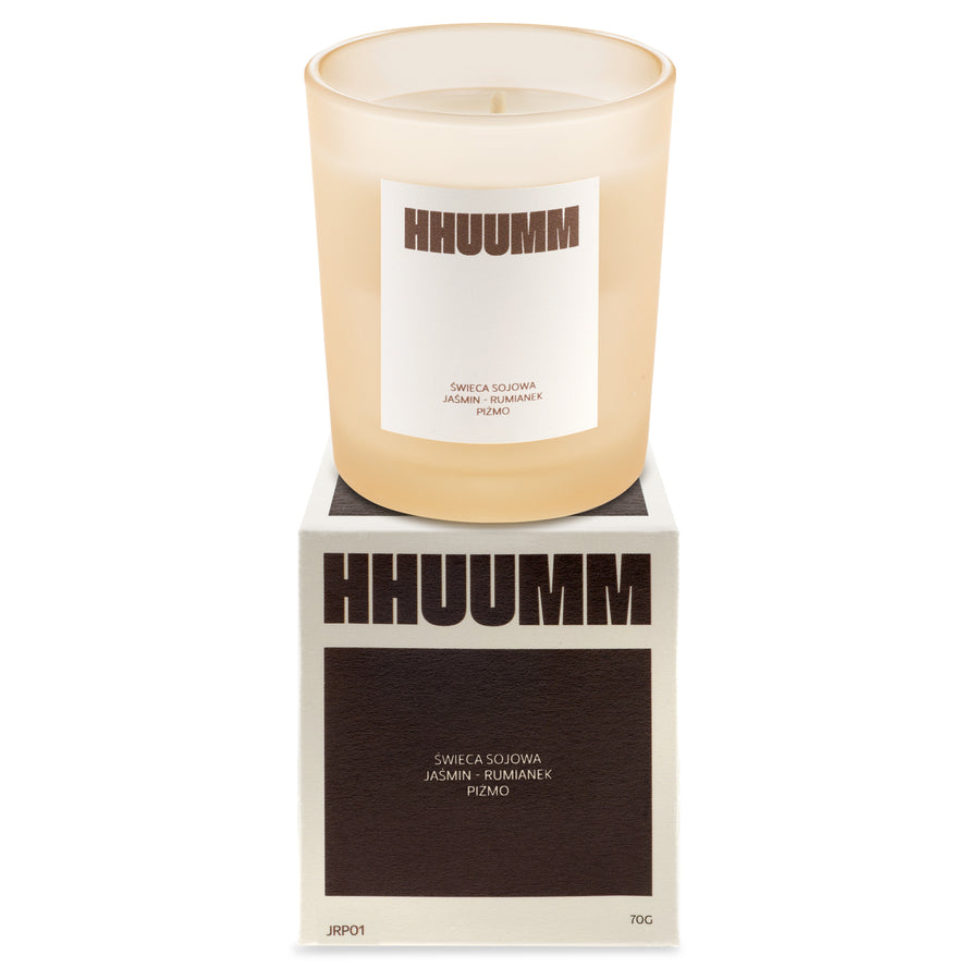 Świeca sojowa jaśmin, rumianek, piżmo 70g