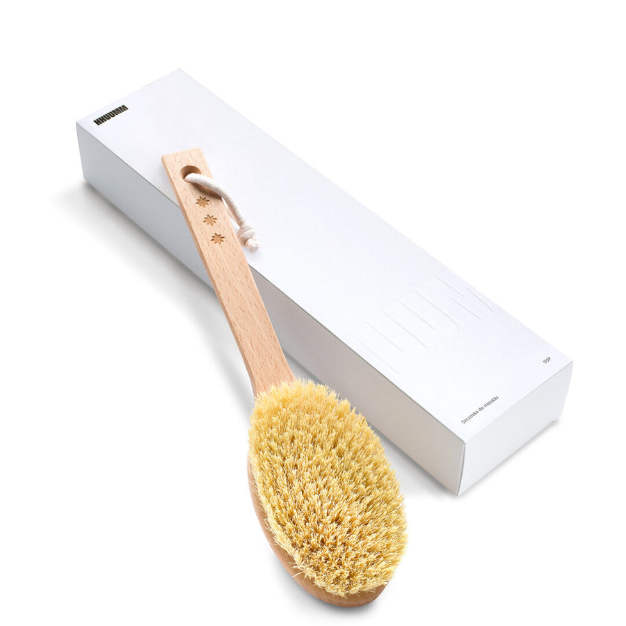 Dry body massage brush - tampico fiber, extended version, No.5P