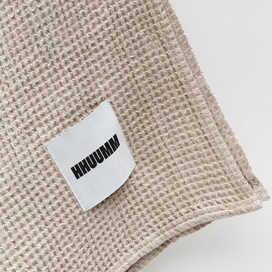 Linen Towel - Natural Wafer
