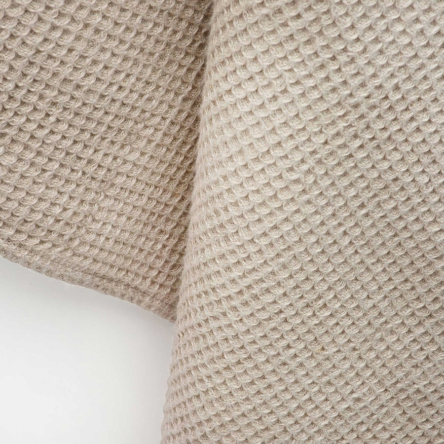 Linen Towel - Natural Wafer